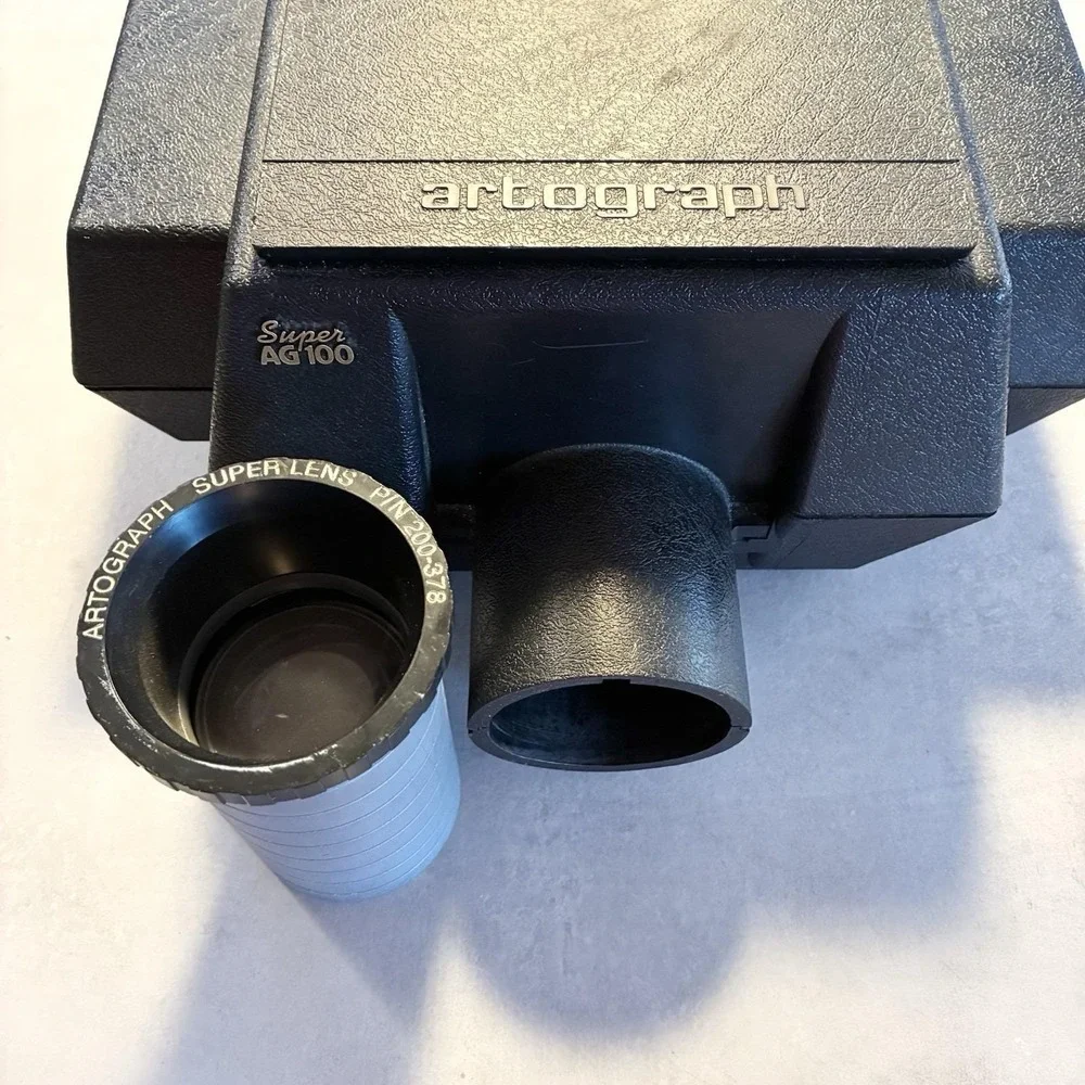Vintage Artograph Super AG100 Art Copying Projector‎ & AGL Accessory Lens